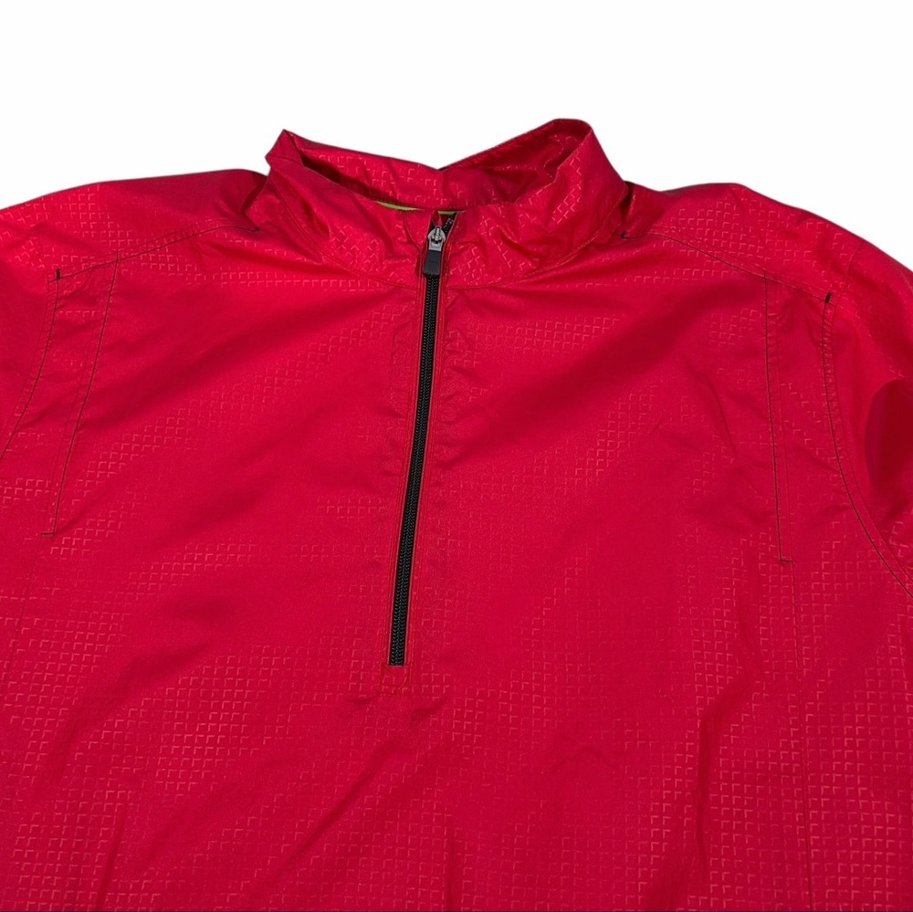 Adidas Men's Climaproof  Zip Up Windbreaker Jacket Size XL Red - Picture 5 of 9
